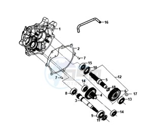 FIDDLE III 125I L5-L6 drawing MISSION CASE - DRIVE SHAFT