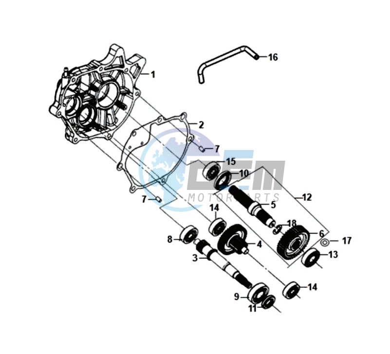 MISSION CASE - DRIVE SHAFT