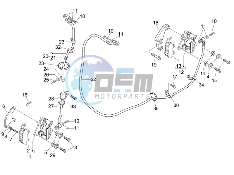 Brakes hose  - Calipers