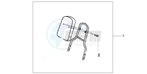 VT125C2 drawing BACKREST