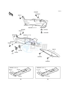 ZX 600 E [NINJA ZX-6] (E1-E3) [NINJA ZX-6] drawing SIDE COVERS_CHAIN COVER -- ZX600-E1- -