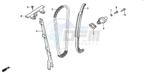 NX2502 drawing CAM CHAIN/TENSIONER