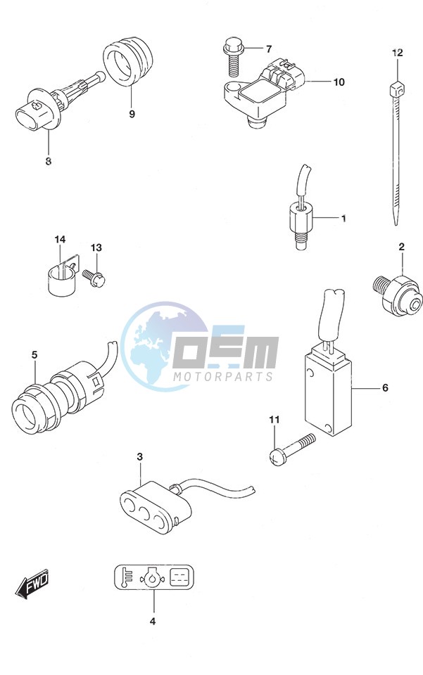 Sensor/Switch Tiller Handle w/Power Tilt