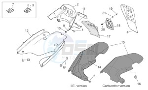 SR 50 IE-Carburatore 50 drawing Rear body III