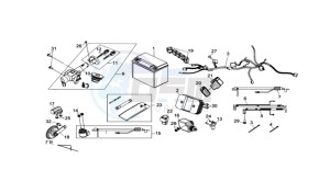 MAXSYM 400 EFI drawing WIRING HARNASS