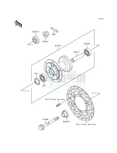 KX 80 R T [KX80] (R2-T3 BIG WHEEL) [KX 80 BIG WHEEL] drawing FRONT HUB