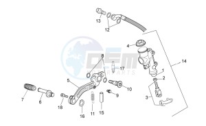 Tuono V4 1100 RR (USA-CND) USA-CND drawing Rear master cylinder