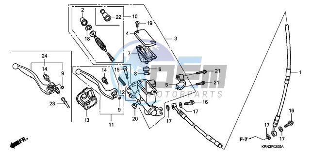 FR. BRAKE MASTER CYLINDER