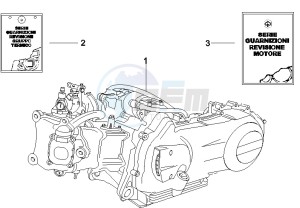 GTV 125 4T (Euro 3) drawing Engine assembly