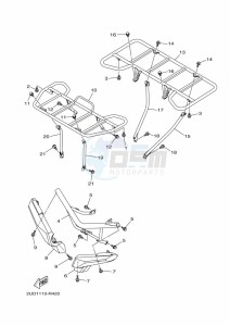 YFM700FWAD GRIZZLY 700 EPS (B4FC) drawing GUARD