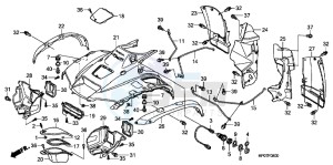 TRX500FPEB drawing FRONT FENDER