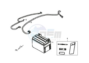 X'PRO 50 drawing BATTERY / TOOLKIT