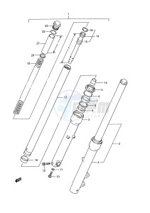 LS650 (E28) SAVAGE drawing FRONT FORK