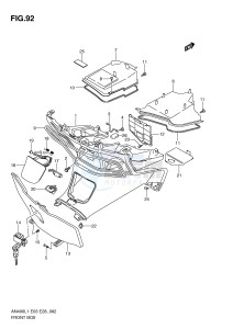 AN400 (E03) Burgman drawing FRONT BOX