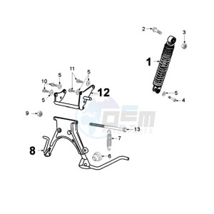 FIGHT ZA EU drawing REAR SHOCK AND STAND