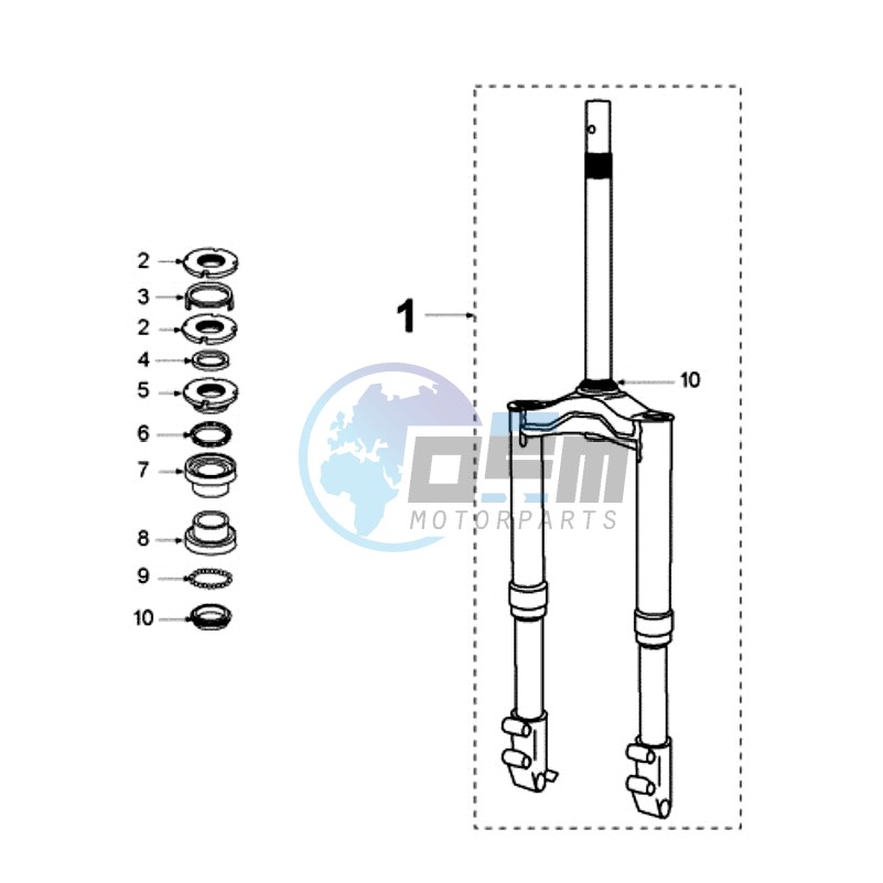 FRONT FORK / STEERINGHEAD