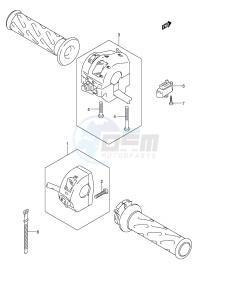 DL650 (E2) V-Strom drawing HANDLE SWITCH (MODEL K4)