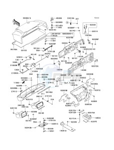 KAF620 G MULE 3000 (G1-G5) MULE 3000 drawing FRAME FITTINGS -- KAF620-G1- -