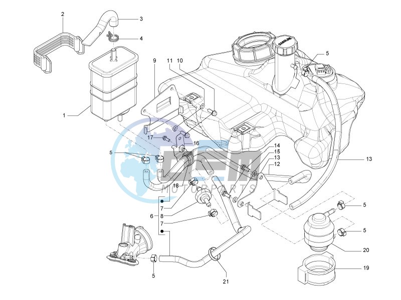 Anti-percolation system