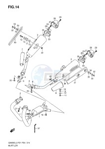 Inazuma GW250 drawing MUFFLER