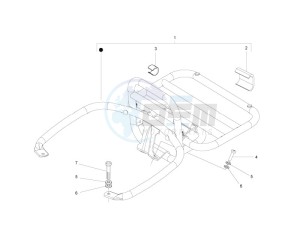 GTS 125 4T E3 drawing Rear luggage rack