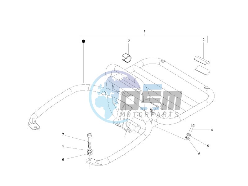 Rear luggage rack