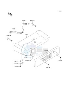 KAF 400 A [MULE 610 4X4] (A6F-AF) A6F drawing SEAT