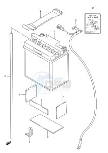 GSX750F (E28) drawing BATTERY