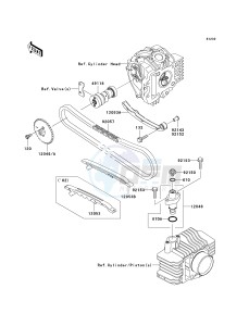 KLX 110 A (A1-A4) drawing CAMSHAFT-- S- -_TENSIONER