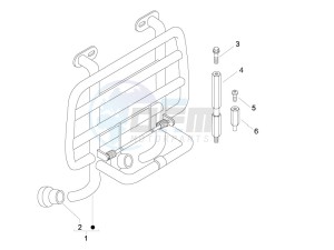 LX 125 4T ie E3 Touring drawing Front luggage rack