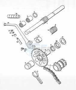 A35 50 drawing Kickstartmechanisme