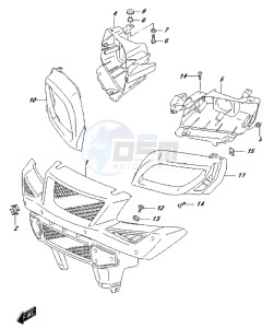 LT-A500XP drawing FRONT GRILLE