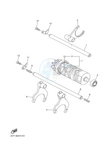 FZ8-NA 800 FZ8 (NAKED, ABS) (59P5) drawing SHIFT CAM & FORK