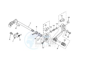 TT R E/LE 125 drawing SHIFT SHAFT