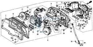 GL1500SE GOLDWING SE drawing METER