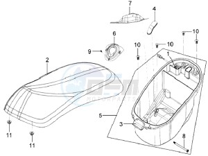 MIO 100 E3 drawing BUDDYSEAT - HELMET BOX - CARRIER