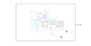 VT750CA9 Ireland - (EK / MME ST) drawing CHROME REAR FENDE