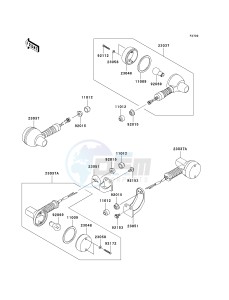 KL 250 G [SUPER SHERPA] (G9F) G9F drawing TURN SIGNALS