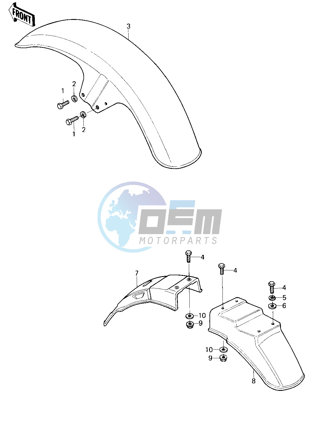 FENDERS -- 80 KZY 50-E1- -