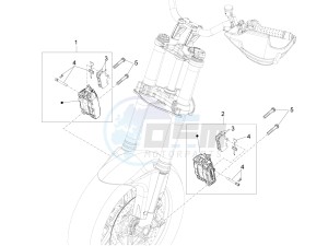 ETV 1200 Caponord Carabinieri drawing Front brake caliper