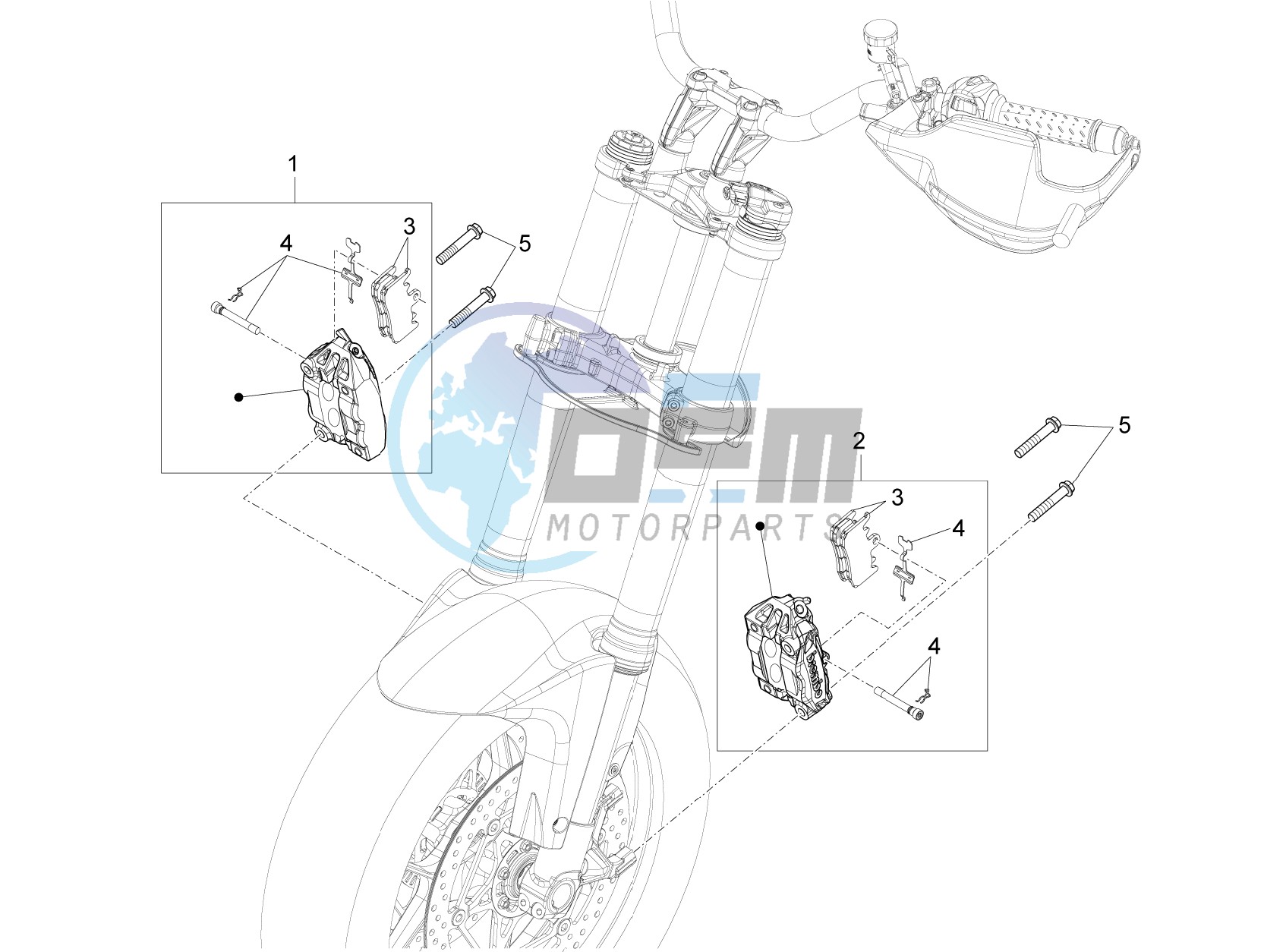 Front brake caliper