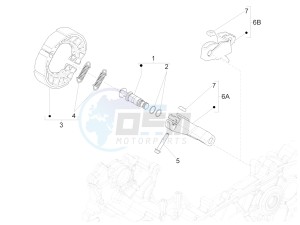 LIBERTY 125 IGET 4T 3V IE E4 ABS (EMEA) drawing Rear brake - Brake jaw