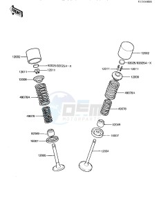 KZ 550 D [GPZ] (D1) [GPZ] drawing VALVES