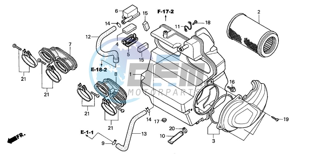 AIR CLEANER (CB600F3/4/5/6)