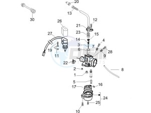 NRG 50 power DD (UK) UK drawing Carburetors components