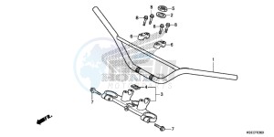 CRF150RBE CRF150RB Europe Direct - (ED) drawing HANDLE PIPE/TOP BRIDGE