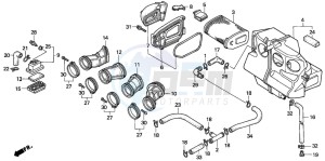 CB1000F drawing AIR CLEANER