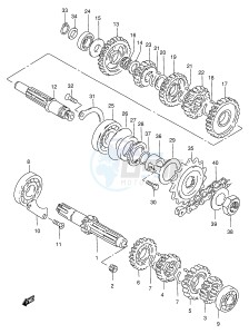 GZ250 (E1) drawing TRANSMISSION