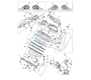 YZ F 450 drawing INTAKE