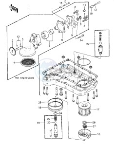 KZ 650 E [LTD] (E1) [LTD] drawing OIL PUMP_OIL FILTER